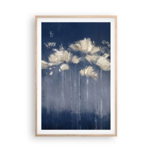 Plakát v rámu světlý dub - Jako okvětní lístky ve větru - 61x91 cm