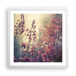 Plakát v bílém rámu - Tajná zahrada - 50x50 cm