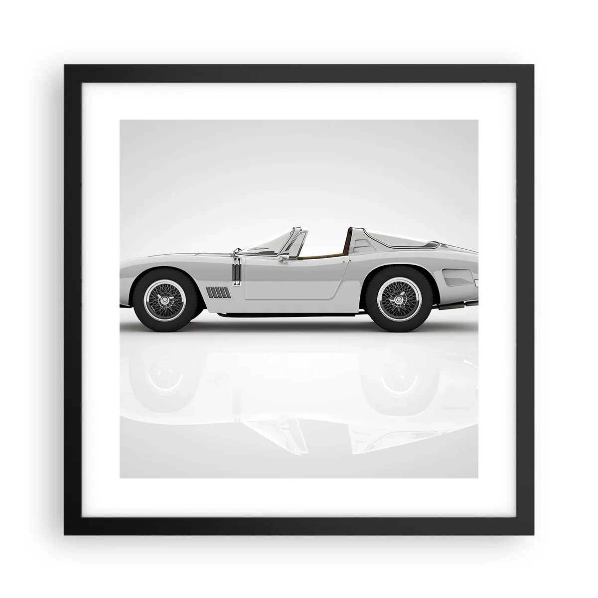 Plakát v černém rámu - Příslib zábavy - 40x40 cm