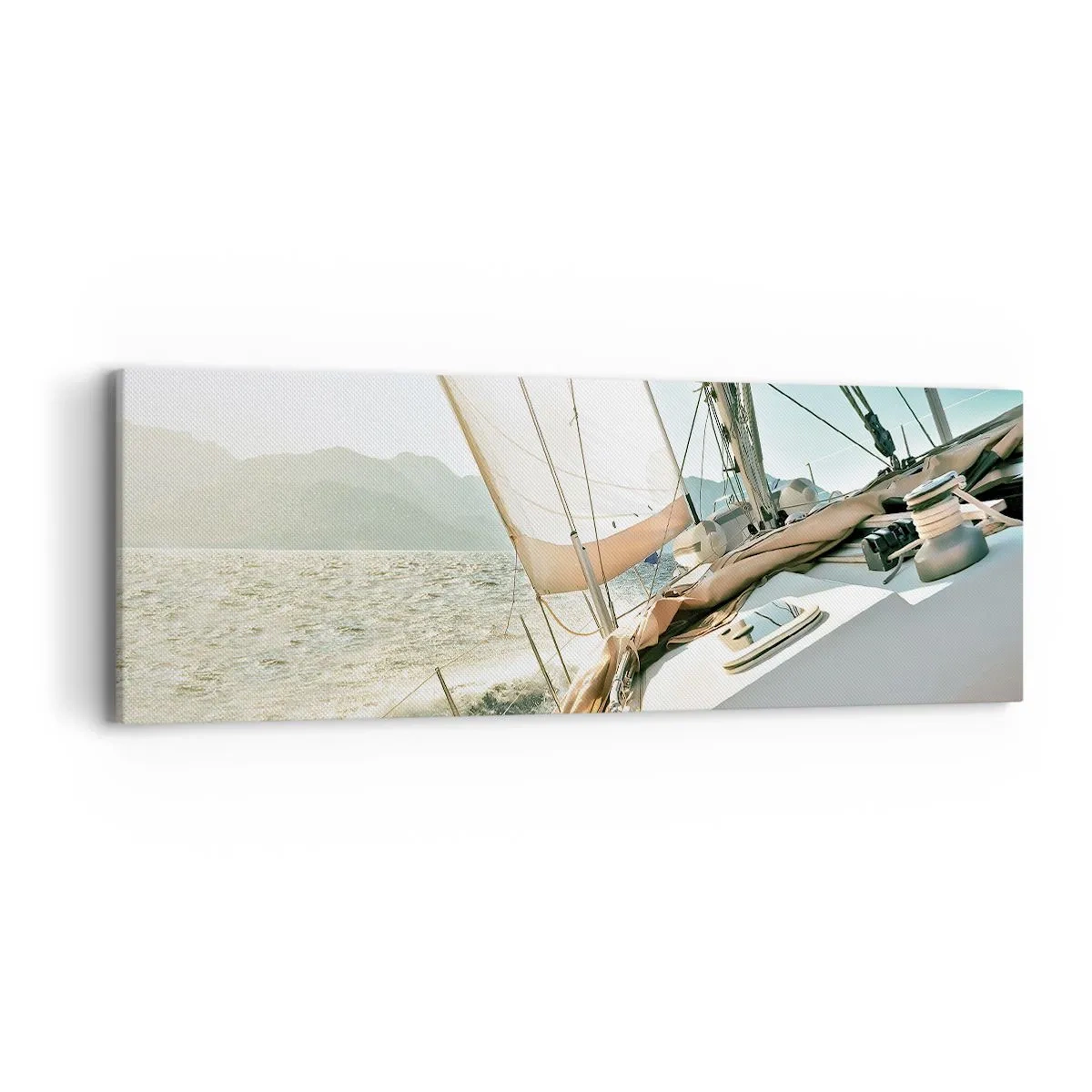 Obraz na plátně - Pod plnými plachtami - 90x30 cm