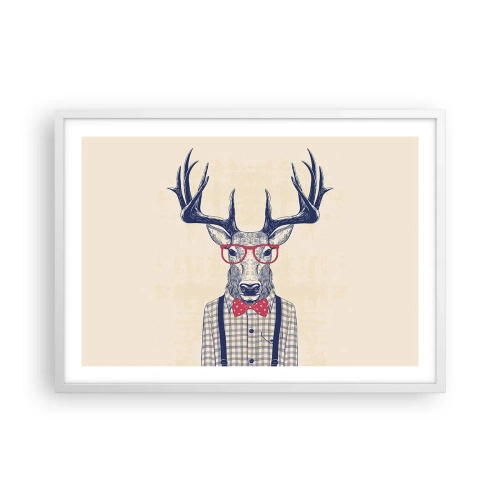 Plakát v bílém rámu - Zábavná extravagance - 70x50 cm