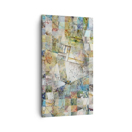 Obraz na plátně - Geometrické přeskupení - 45x80 cm