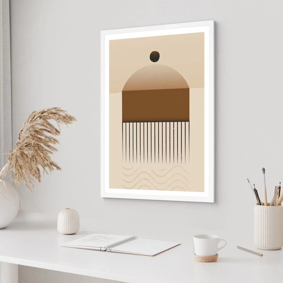 Plakát v bílém rámu - Různé stavy - 61x91 cm