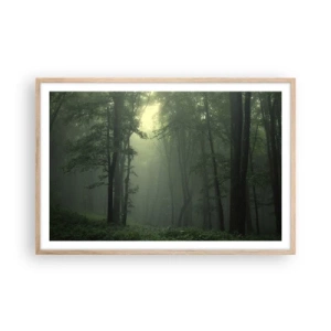 Plakát v rámu světlý dub - Než se probudí - 91x61 cm