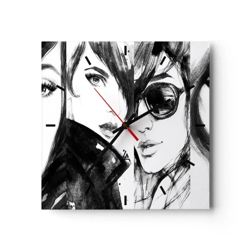 Nástěnné hodiny - Znásobená krása - 40x40 cm