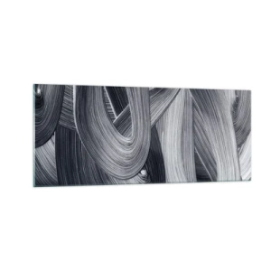 Obraz na skle - Plynulost reality - 100x40 cm