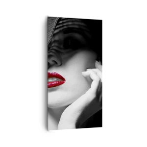 Obraz na plátně - Studie v šarlatové - 65x120 cm