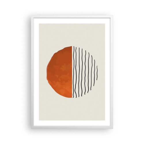 Plakát v bílém rámu - V japonské atmosféře - 50x70 cm