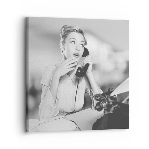 Obraz na plátně - Halo, tady jsou 50. léta. - 30x30 cm