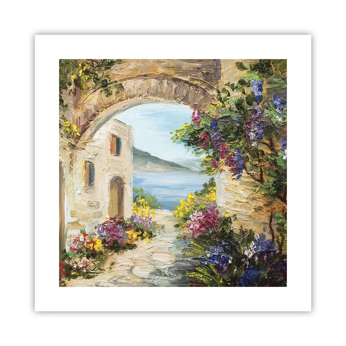 Plakát - Půvab pobřežní krajiny - 40x40 cm