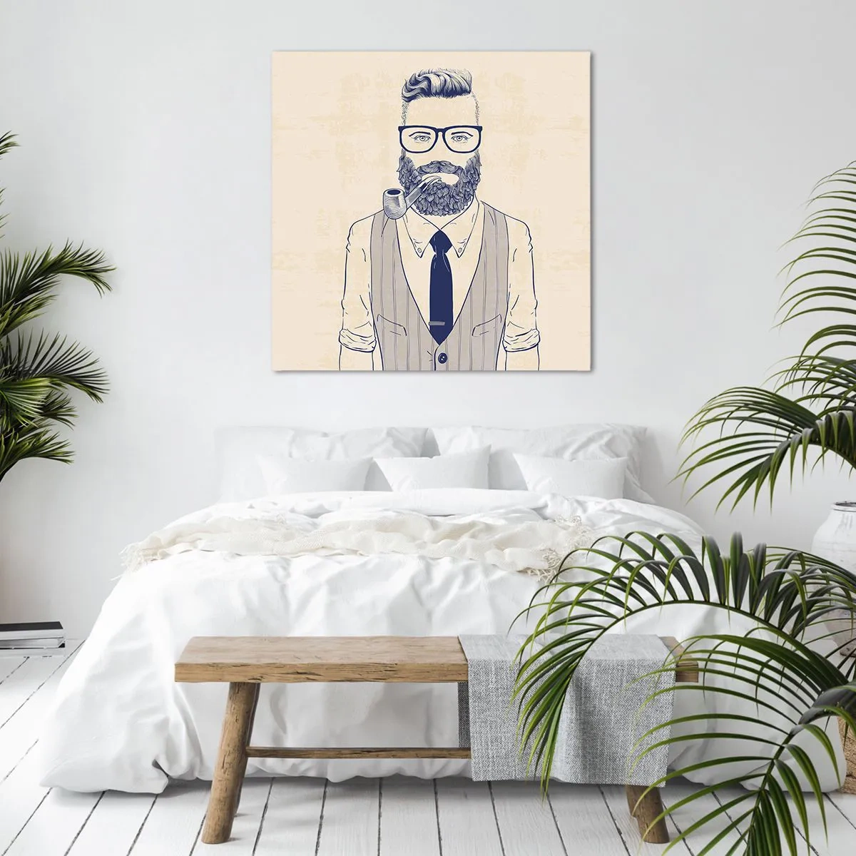 Obraz na plátně - Pohodový, mužský a módní - 40x40 cm
