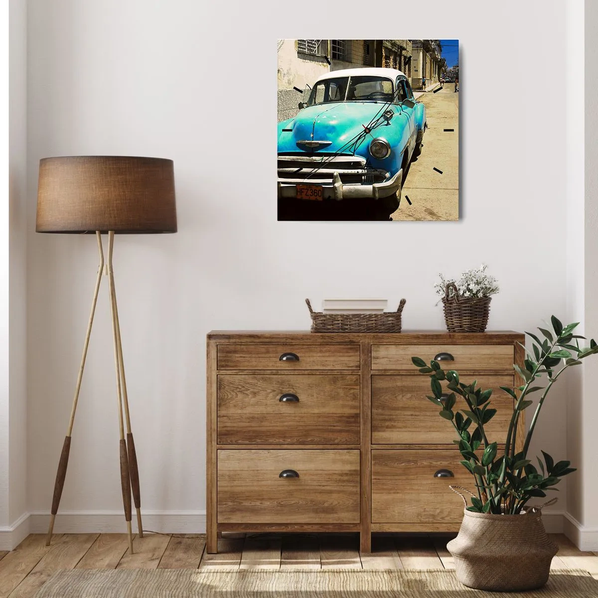 Nástěnné hodiny - Evviva Cuba! - 30x30 cm