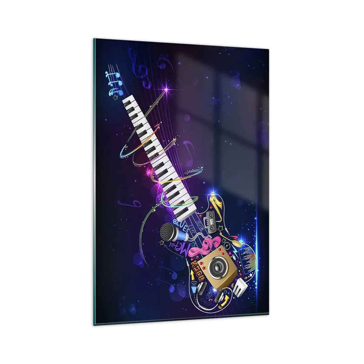 Obraz na skle - A všechno hraje - 80x120 cm