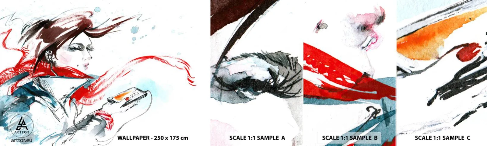 Fototapeta Vzorek Standard Eco - Něco se ve mně děje - Žena, Telefon, Móda - 100x30 cm