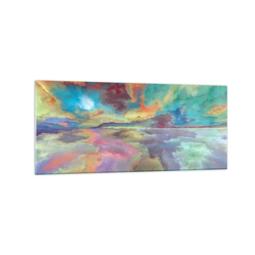 Obraz na skle - Dvě nebe - 120x50 cm