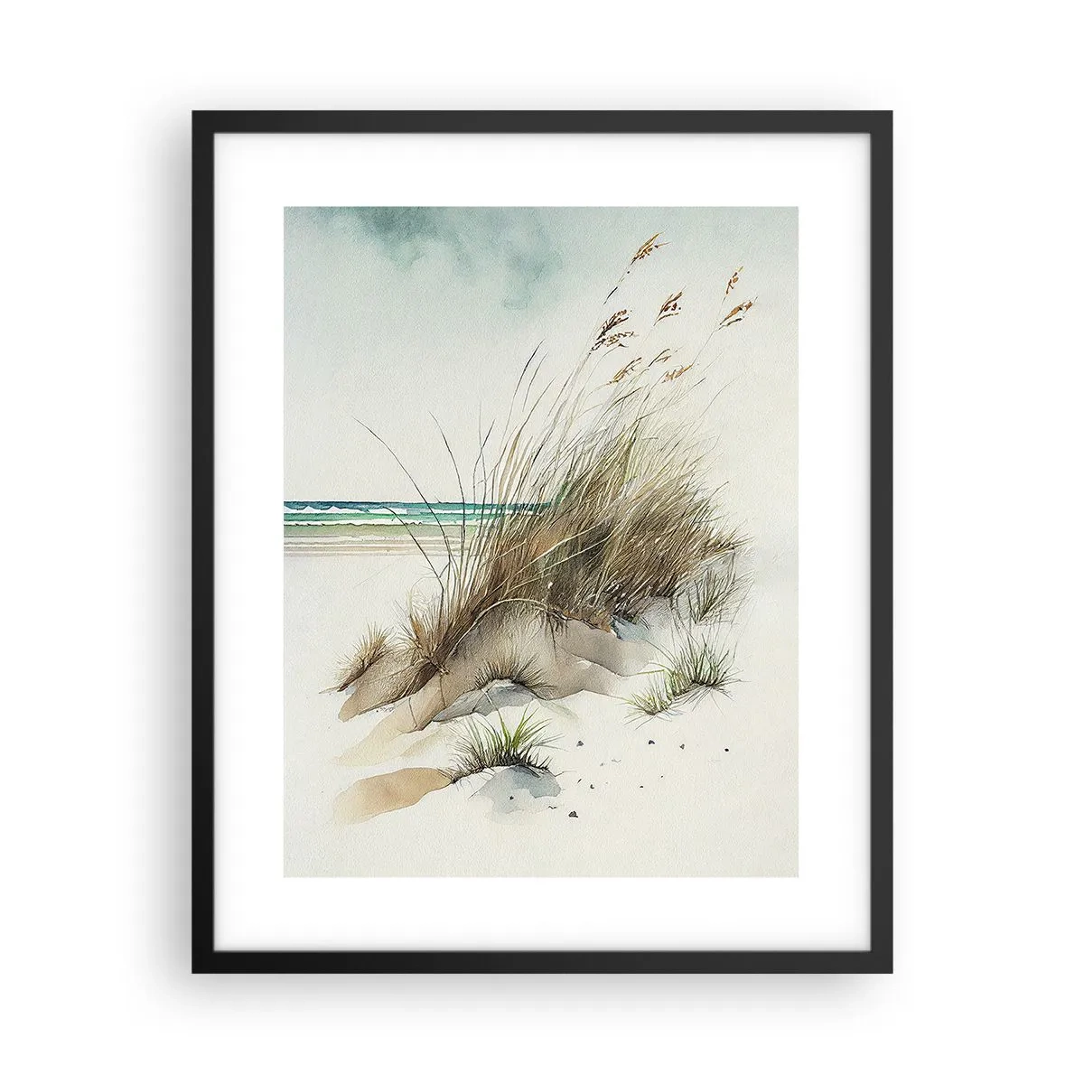 Plakát v černém rámu - Zahalené v písku - 40x50 cm