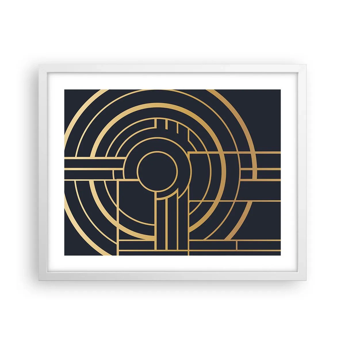 Plakát v bílém rámu - Obraty události - 50x40 cm