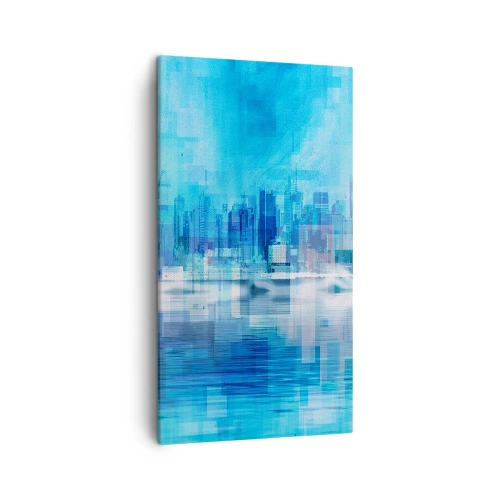 Obraz na plátně - Utopené v modři - 45x80 cm