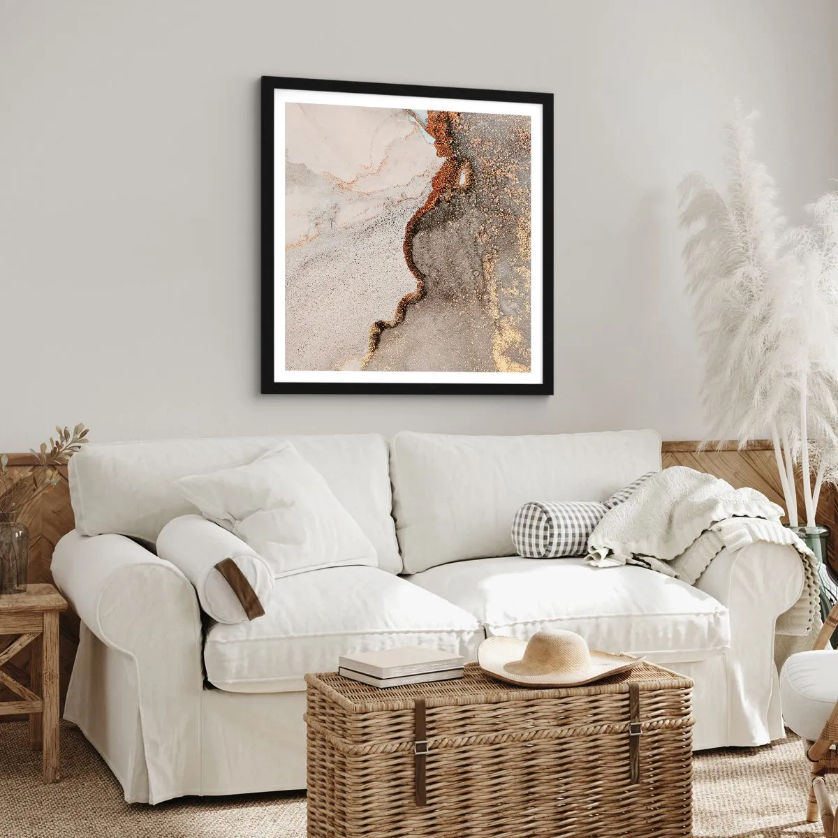 Plakát v černém rámu - Na hranici barev - 50x50 cm