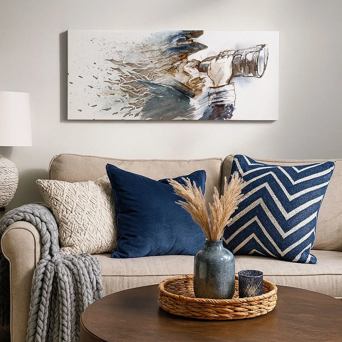 Obraz na plátně - Deset na Beaufortově stupnici! - 100x40 cm