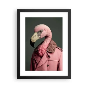 Plakát v černém rámu - Skutečný elegán - 30x40 cm