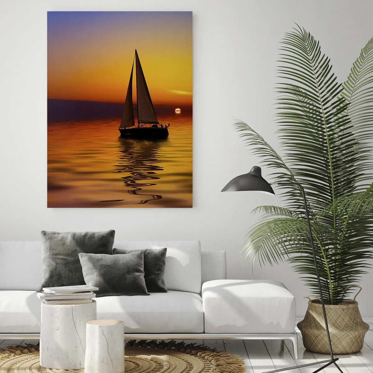 Obraz na skle - Jak je tu za soumraku ticho… - 80x120 cm