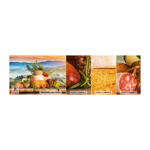 Fototapeta Vzorek Standard Eco - Italská radost ze života - Toskánsko, Krajina, Lahodné sýry - 100x30 cm