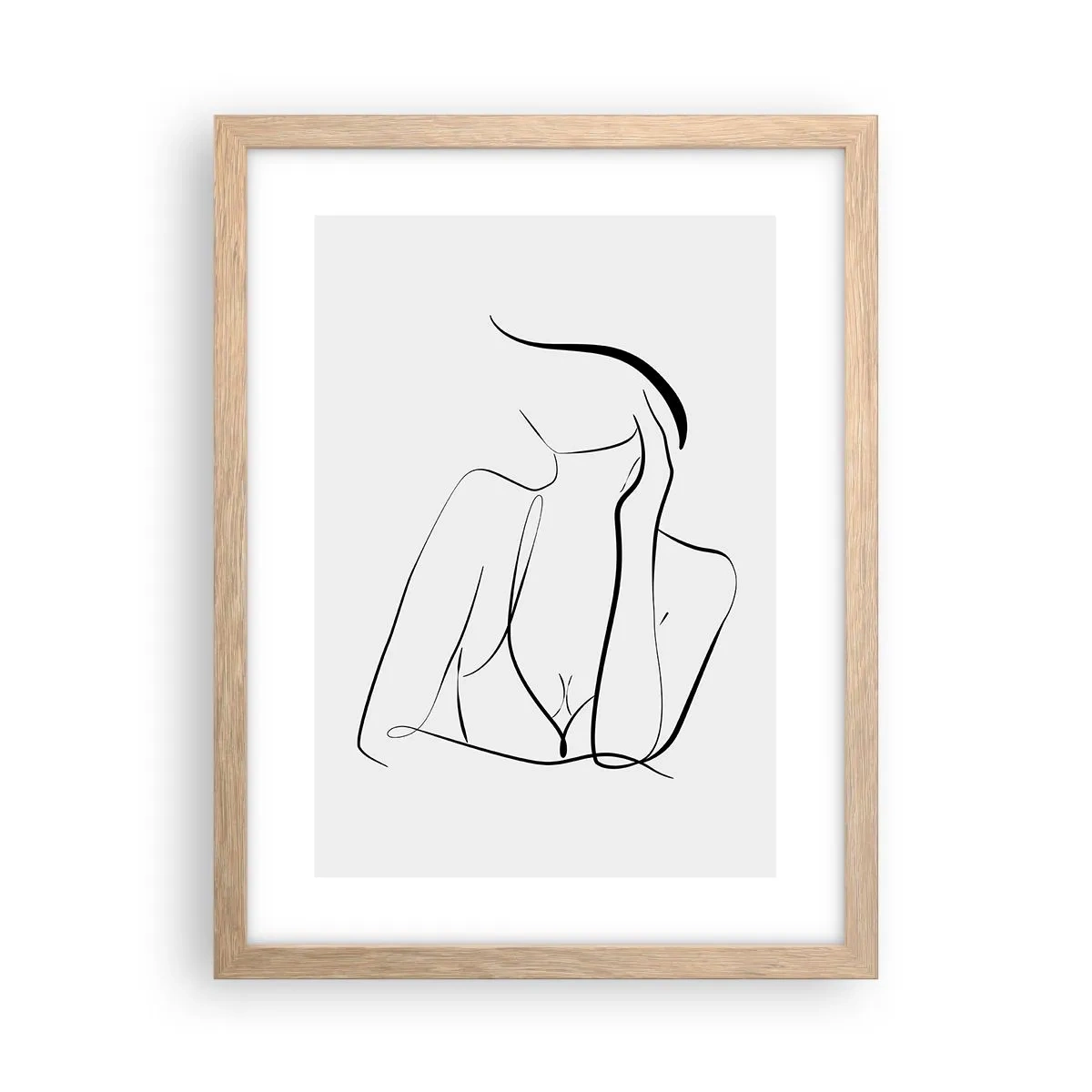 Plakát v rámu světlý dub - Na vlně snů - 30x40 cm