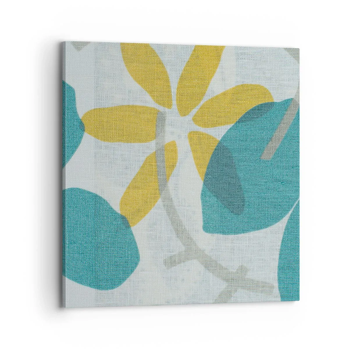 Obraz na plátně - Mezi azurovými listy - 70x70 cm