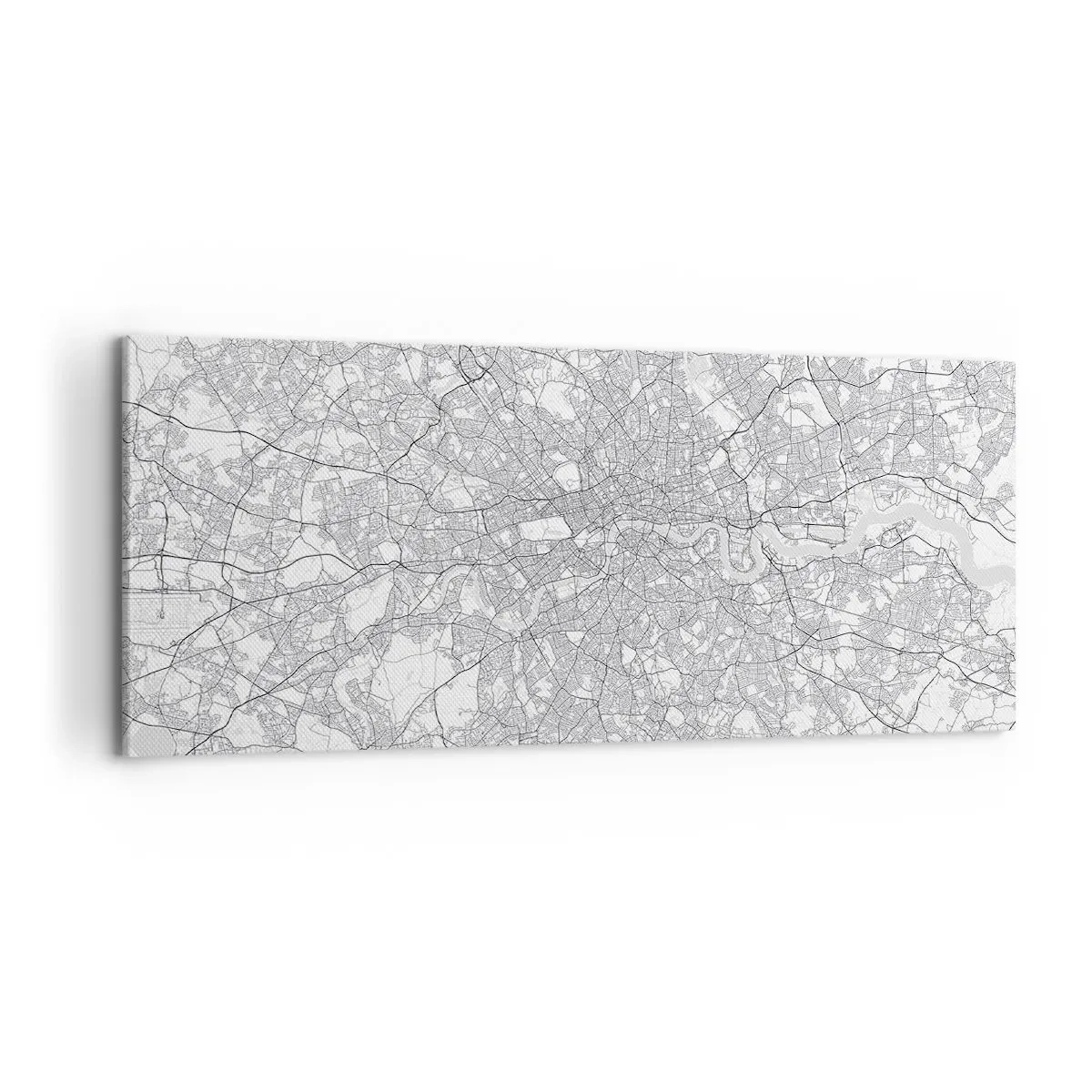 Obraz na plátně - Mapa londýnského labyrintu - 100x40 cm