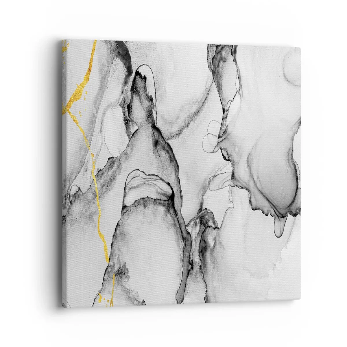 Obraz na plátně - Kompozice se zlatým motivem - 40x40 cm