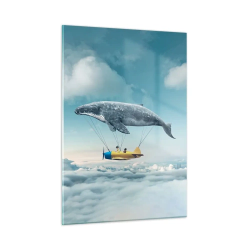 Obraz na skle - Proč ne? - 50x70 cm