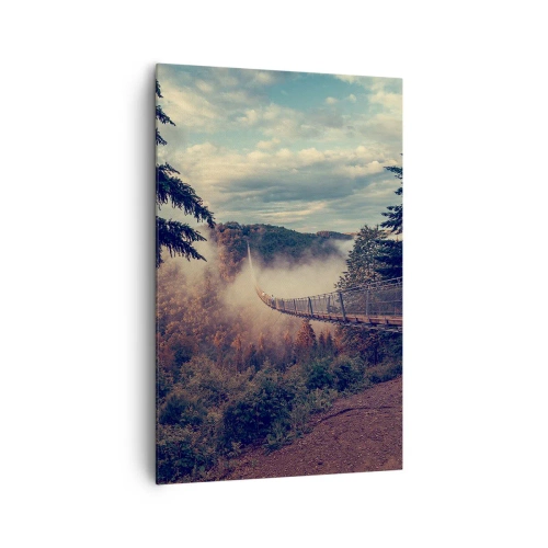 Obraz na plátně - Nad podzimním lesem - 80x120 cm