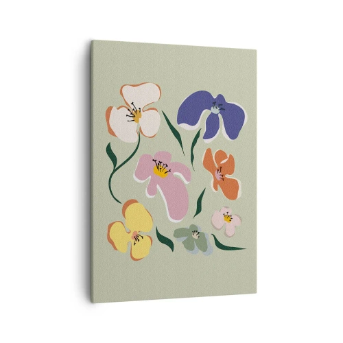 Obraz na plátně - Macešky - 50x70 cm