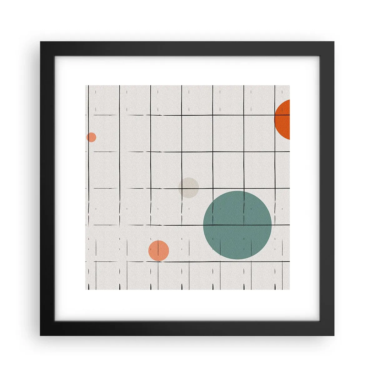 Plakát v černém rámu - V pasti. My nebo ony? - 30x30 cm