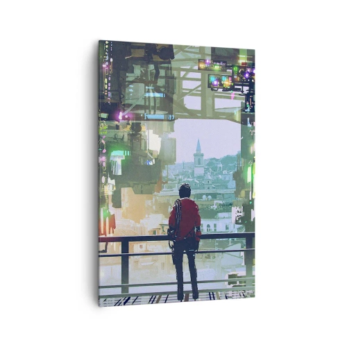 Obraz na plátně - Dva světy - 80x120 cm