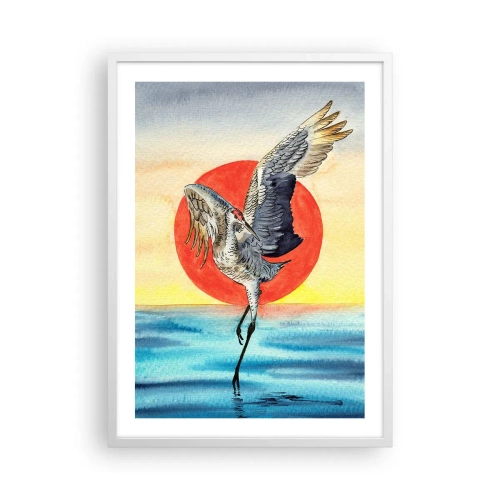 Plakát v bílém rámu - Je čas jít zpět - 50x70 cm