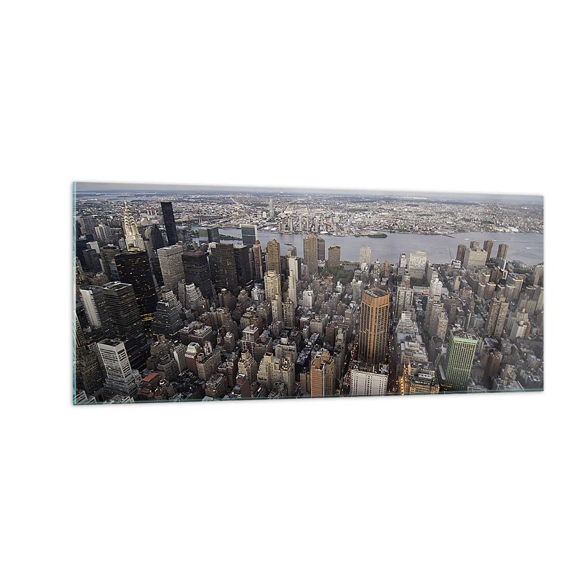 Obraz na skle - Bušící srdce naší doby - 100x40 cm