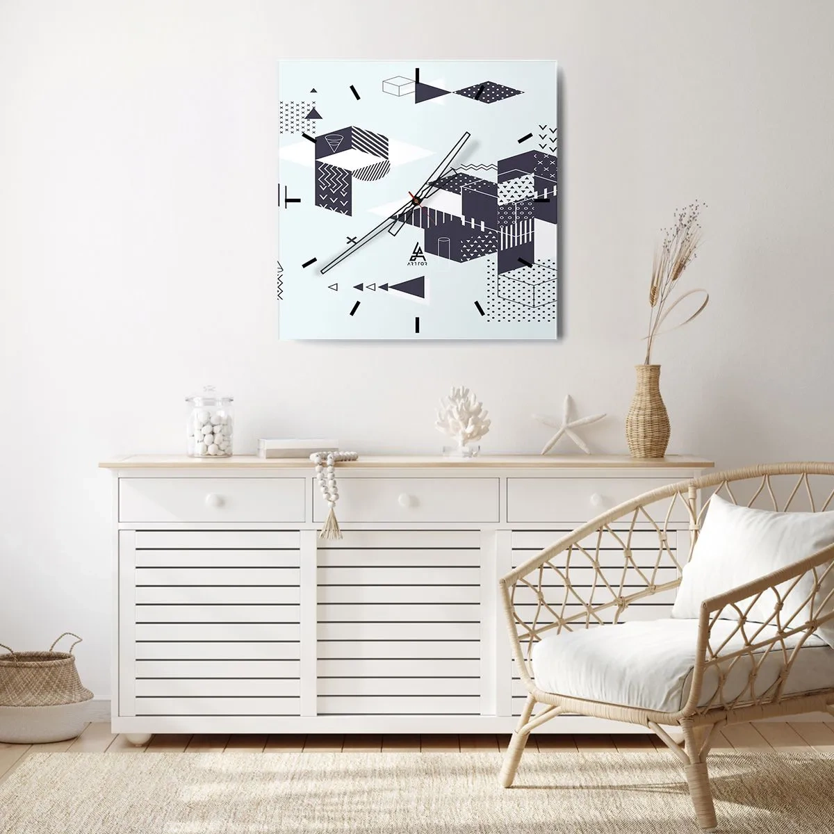 Nástěnné hodiny - V duši matematika - 30x30 cm