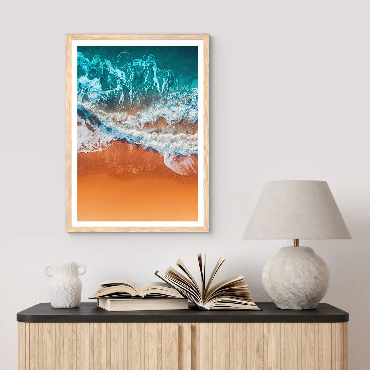 Plakát v rámu světlý dub - Vždy pár - 70x100 cm