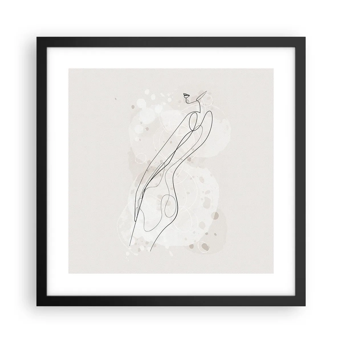 Plakát v černém rámu - Zabloudit pohledem - 40x40 cm