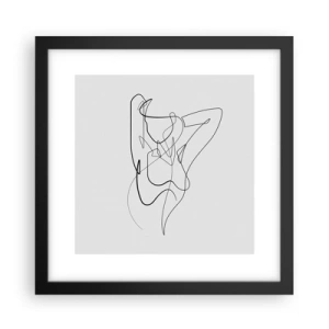 Plakát v černém rámu - Ty jsi záhada… - 30x30 cm