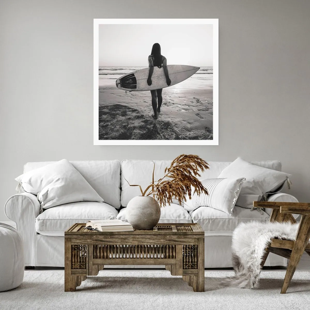 Plakát - Dcera mořské vlny - 40x40 cm