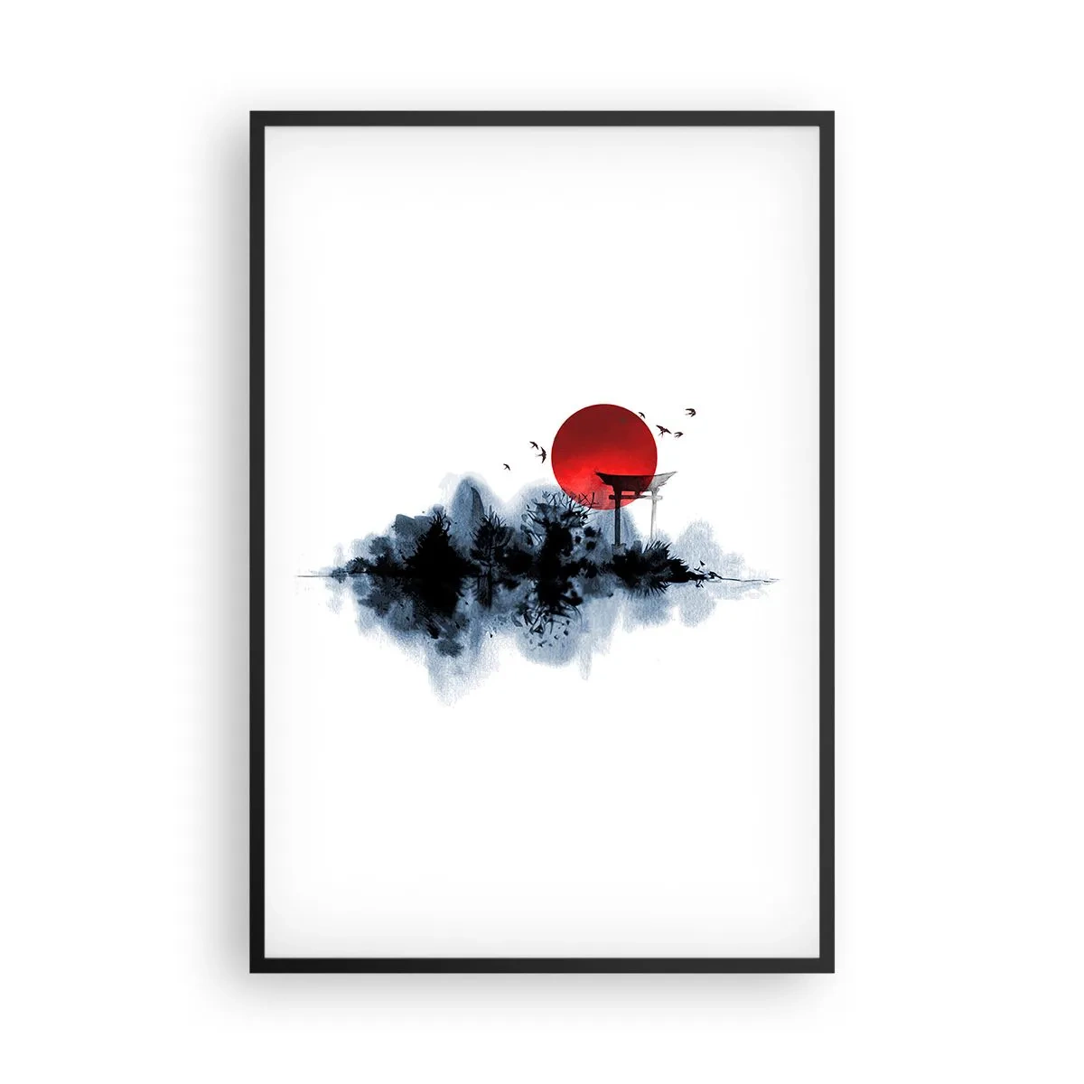 Plakát v černém rámu - Japonský pohled - 61x91 cm