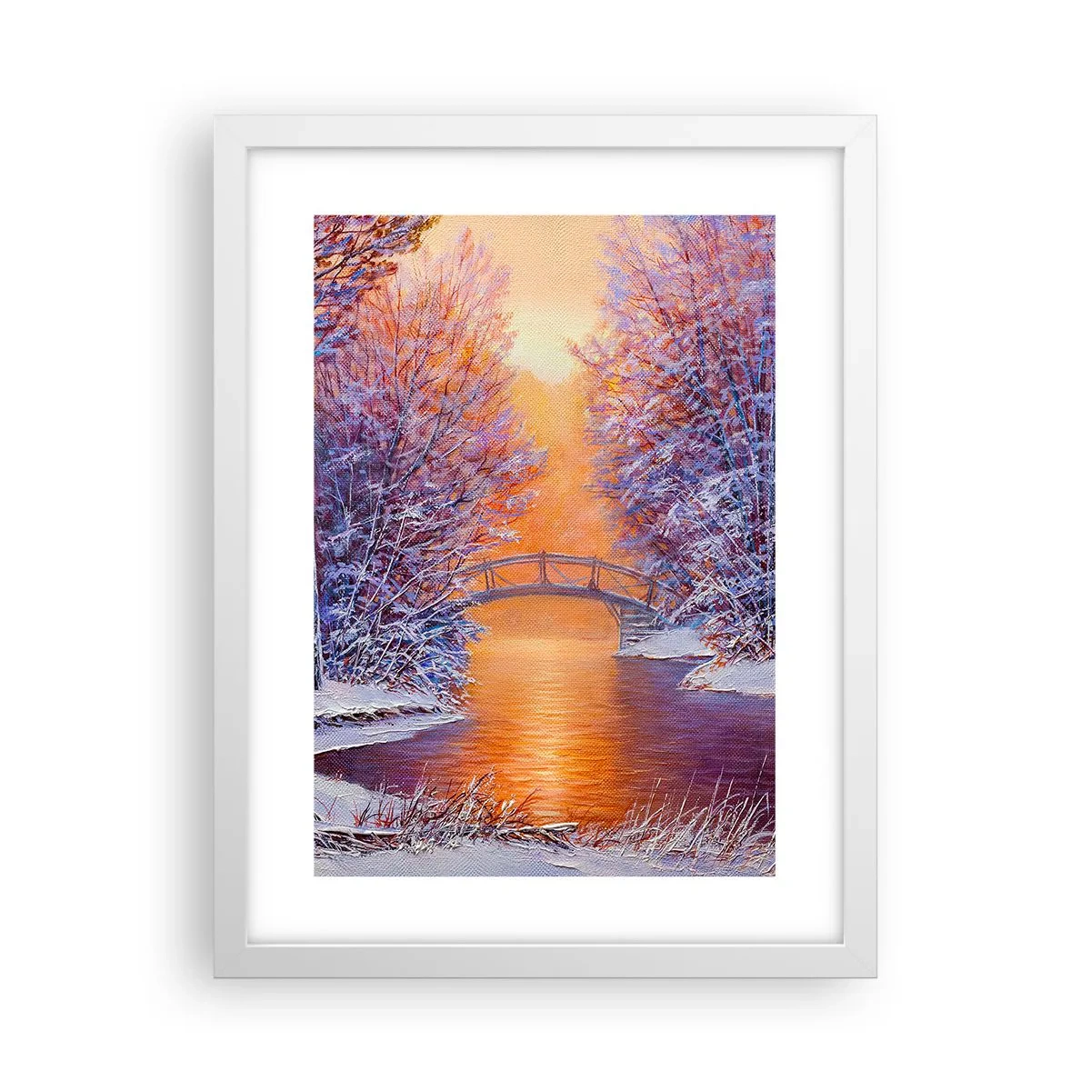 Plakát v bílém rámu - Sejdeme se zde - 30x40 cm