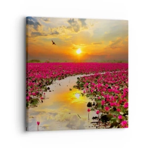 Obraz na plátně - Tajemný život jezera - 30x30 cm