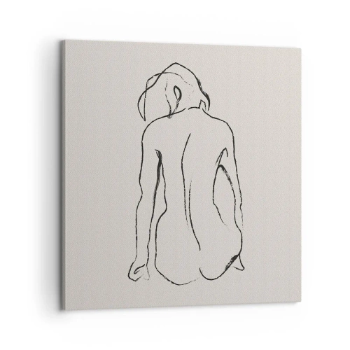 Obraz na plátně - Dívčí akt - 60x60 cm