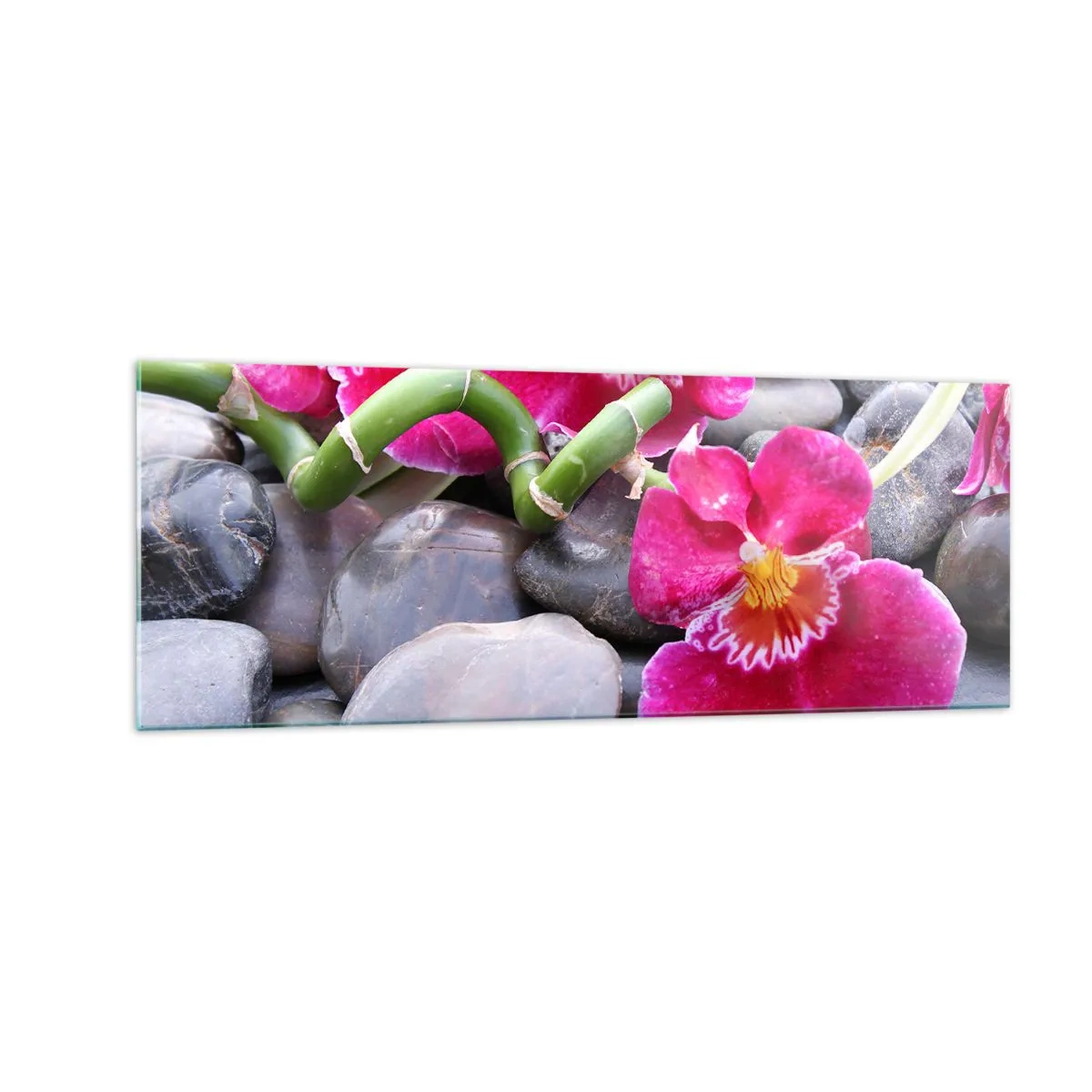 Obraz na skle - Chlad a žár - 140x50 cm