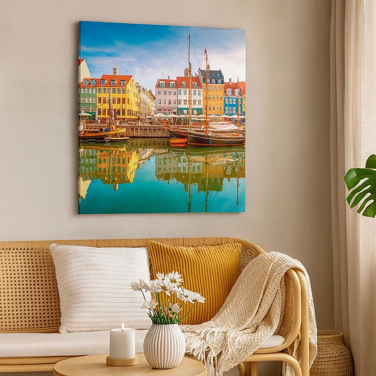 Obraz na plátně - U vody hladké jako zrcadlo - 30x30 cm