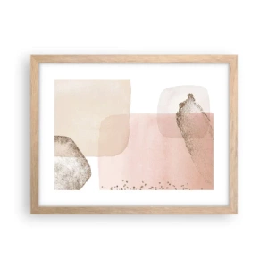 Plakát v rámu světlý dub - Pohled skrze barvy - 40x30 cm